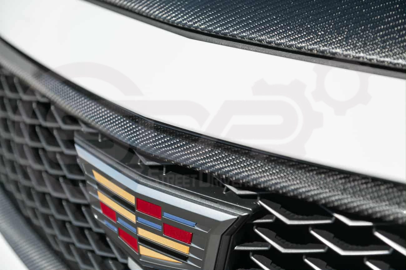 2022-2024 Cadillac CT5-V Blackwing | Factory Style Carbon Fiber Front Bumper Grille Insert Trim Surrounding Replacement (Upper and/or Lower)